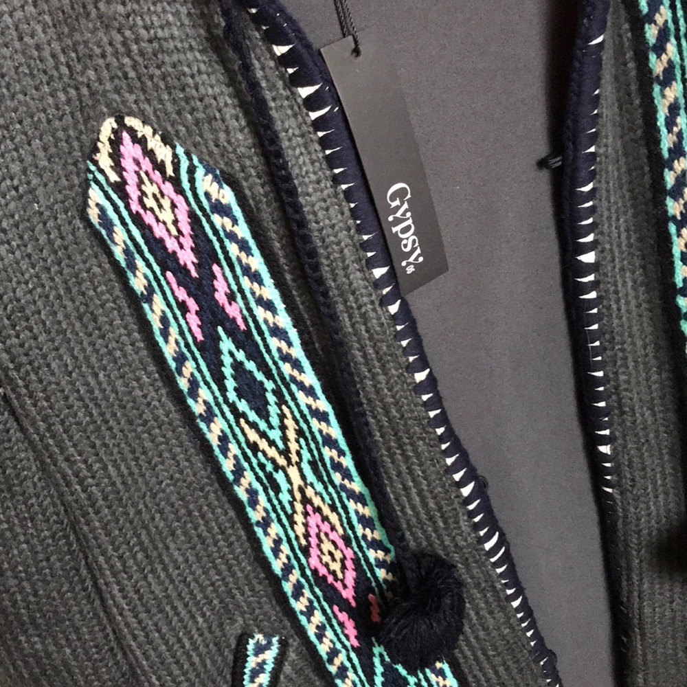 Gypsy 05 Embroidered Sweater Coat - Picture 2 of 3